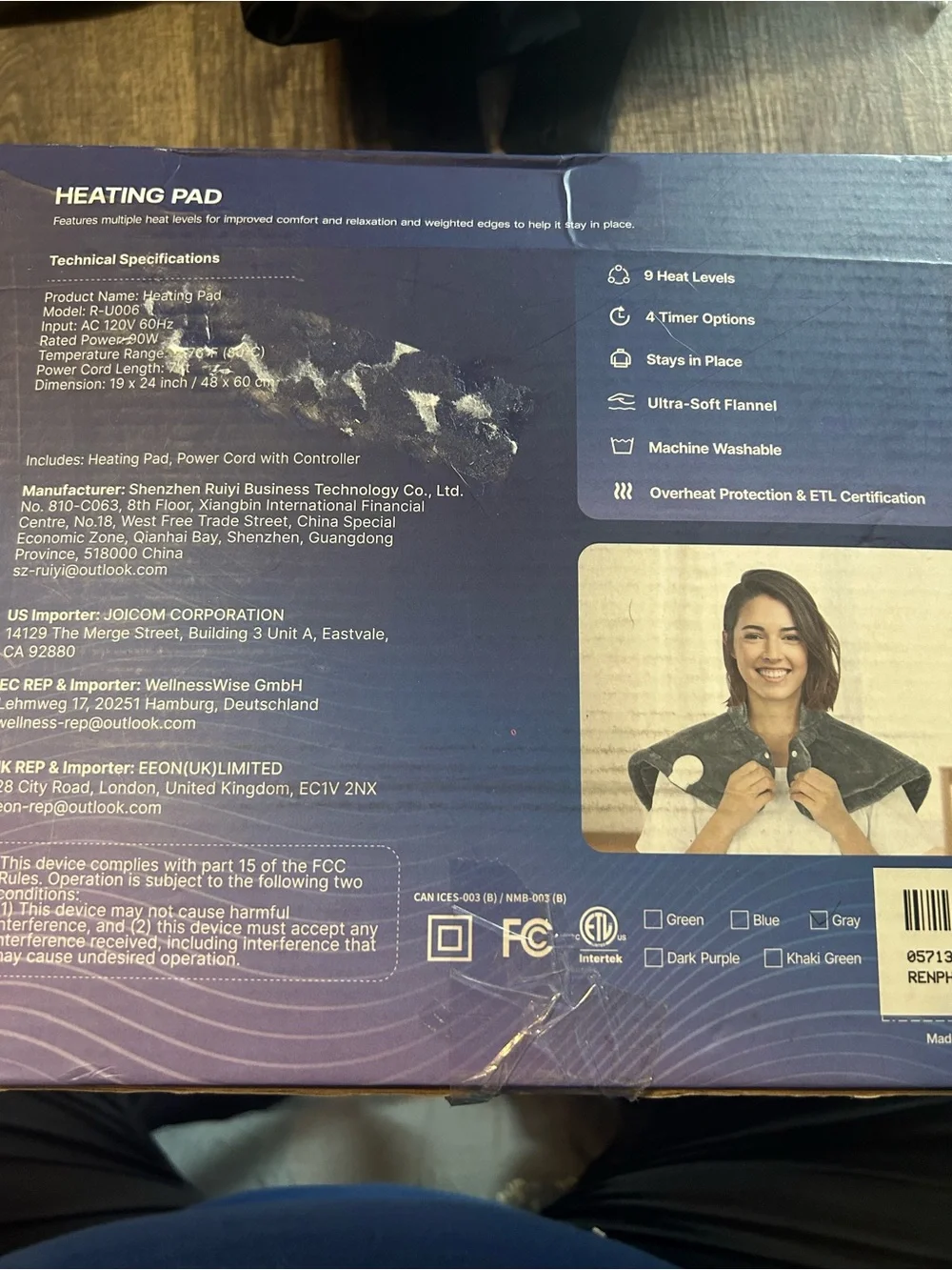 Renpho Heating Pad for Neck and Shoulders, 24